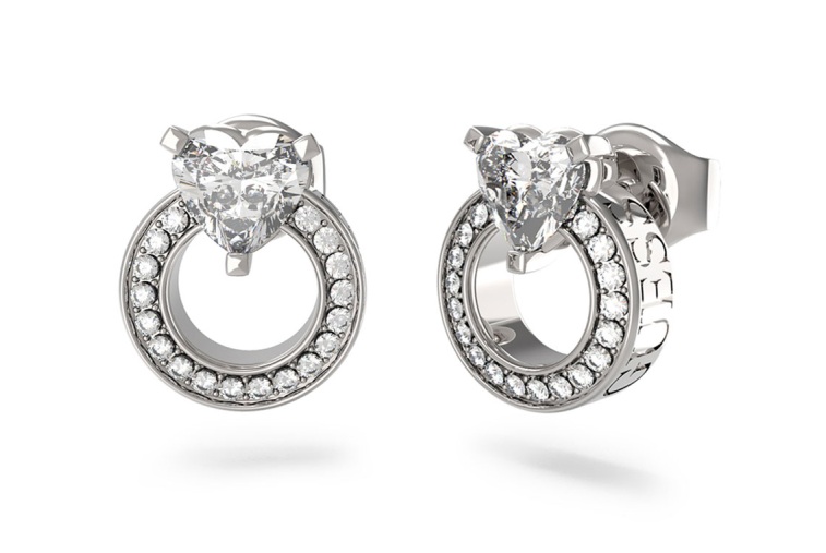Guess Krásné ocelové náušnice M`ama Non M`ama JUBE04664JWRHT/U Guess Krásné ocelové náušnice M`ama Non M`ama JUBE04664JWRHT/U - Náušnice Pecky