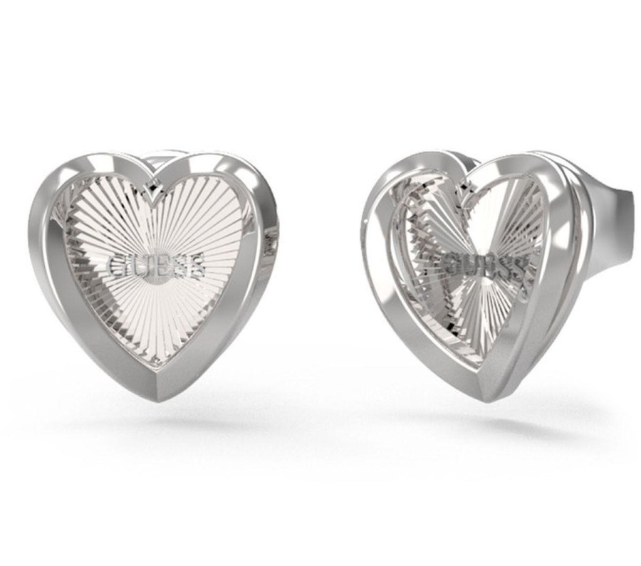 Guess Krásné ocelové náušnice Srdíčka Mon Amour JUBE04612JWRHT/U - Náušnice Pecky