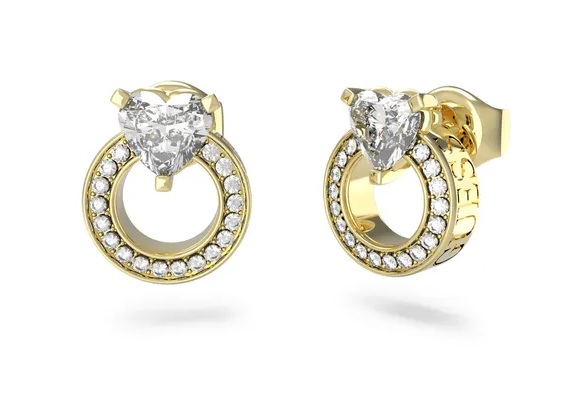 Guess Krásné pozlacené náušnice M`ama Non M`ama JUBE04664JWYGT/U Guess Krásné pozlacené náušnice M`ama Non M`ama JUBE04664JWYGT/U - Náušnice Pecky