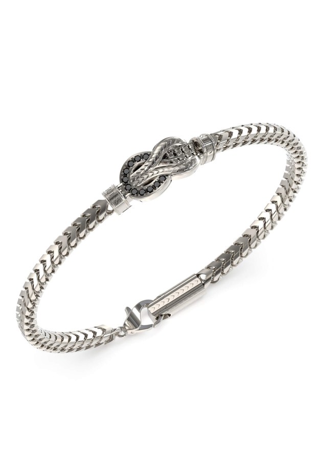 Guess Luxusní ocelový náramek Sailor Knot JUMB05028JWST 19 cm