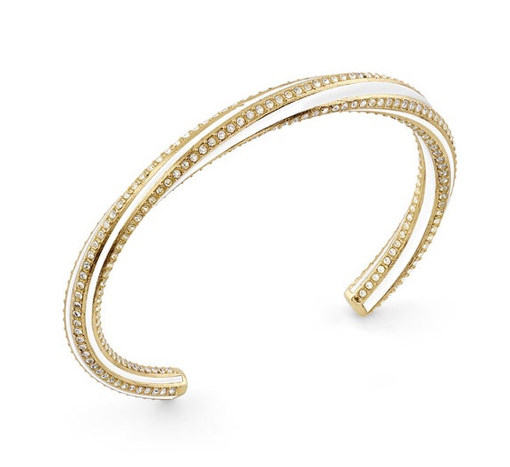 Guess Luxusní pevný náramek s krystaly Le Mirage JUBB05381JWYGWH 5,5 cm - Náramky Pevné náramky