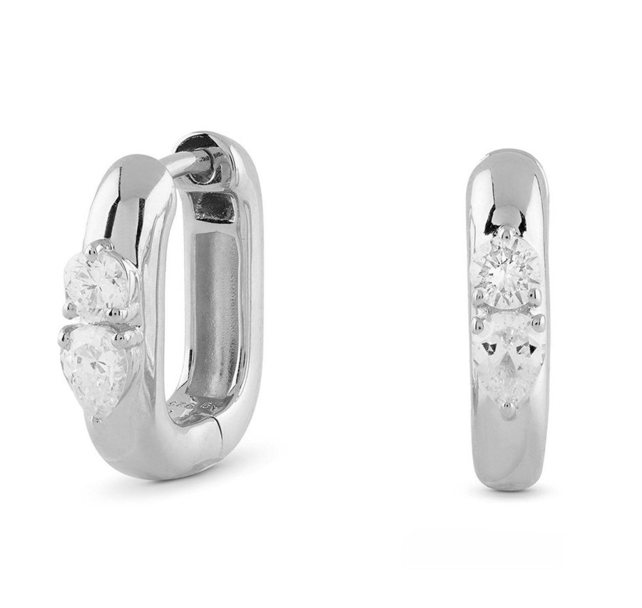 Guess Stříbrné náušnice se zirkony Nuances JSBE04519JWRHT/U - Náušnice S kamínky