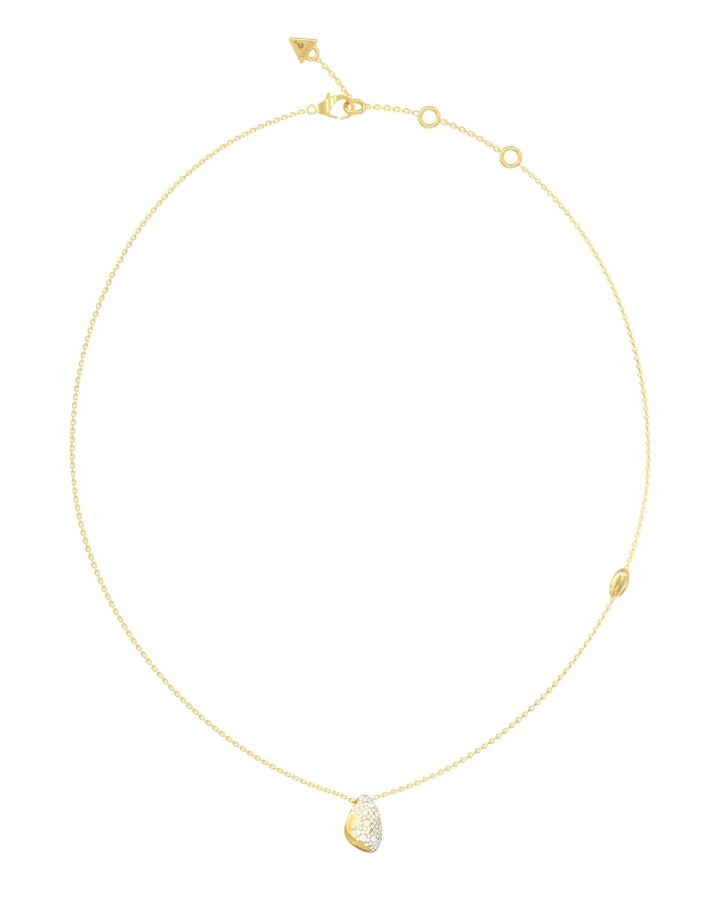 Guess Moderní pozlacený náhrdelník Moon Drops JUBN06252JWYGT/U
