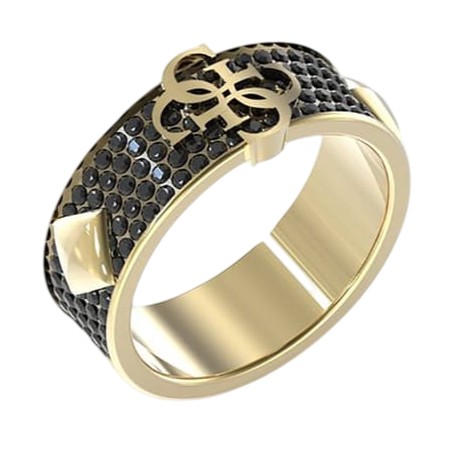 Guess Moderní pozlacený prsten 4G Forever JUMR03232JWYGBK 62 mm