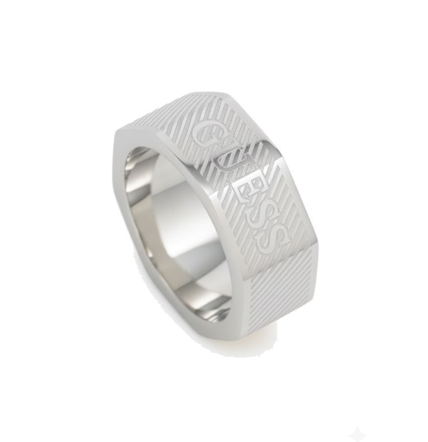 Guess Módní ocelový prsten pro muže Bond Street JUMR03030JWST 64 mm - Prsteny Prsteny bez kamínku