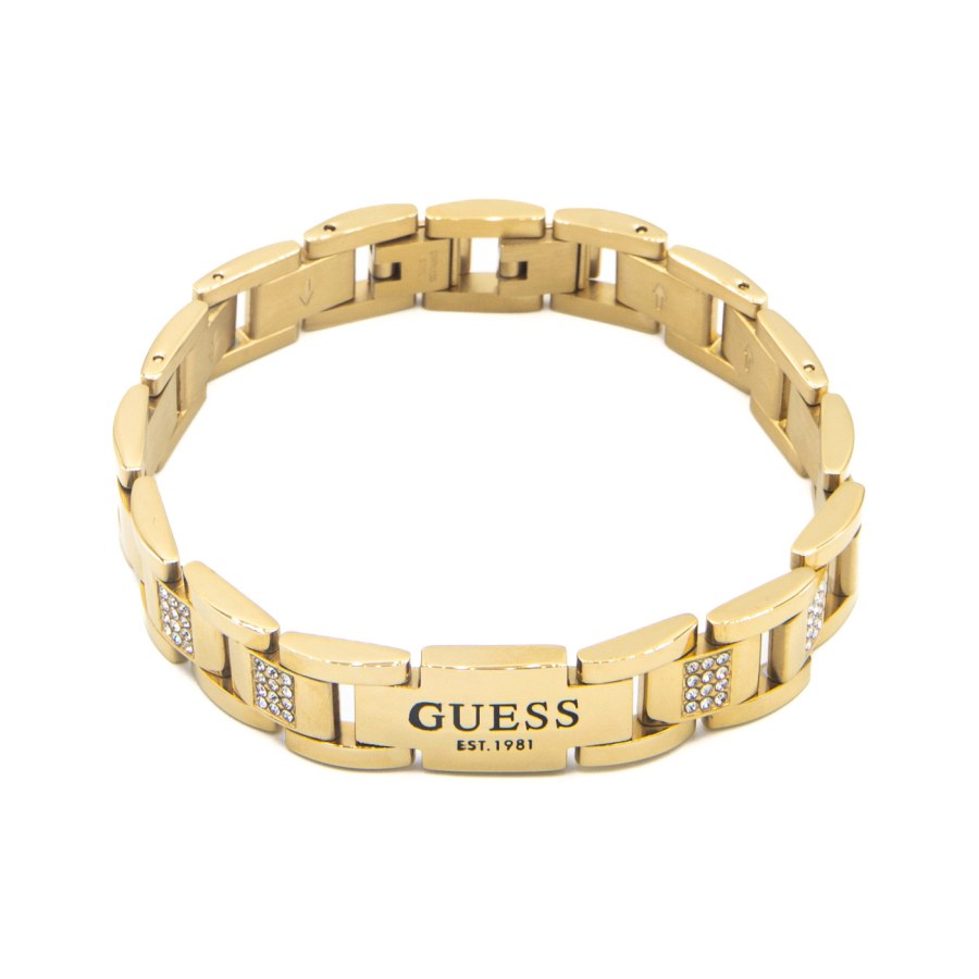 Guess Módní pozlacený náramek Frontiers JUMB01342JWSTBKT/U Guess Módní pozlacený náramek Frontiers JUMB01342JWSTBKT/U - Náramky Řetízkové náramky