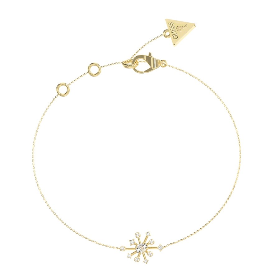 Guess Módní pozlacený náramek Galaxy JUBB05564JWYG 18,4 cm - Náramky Řetízkové náramky