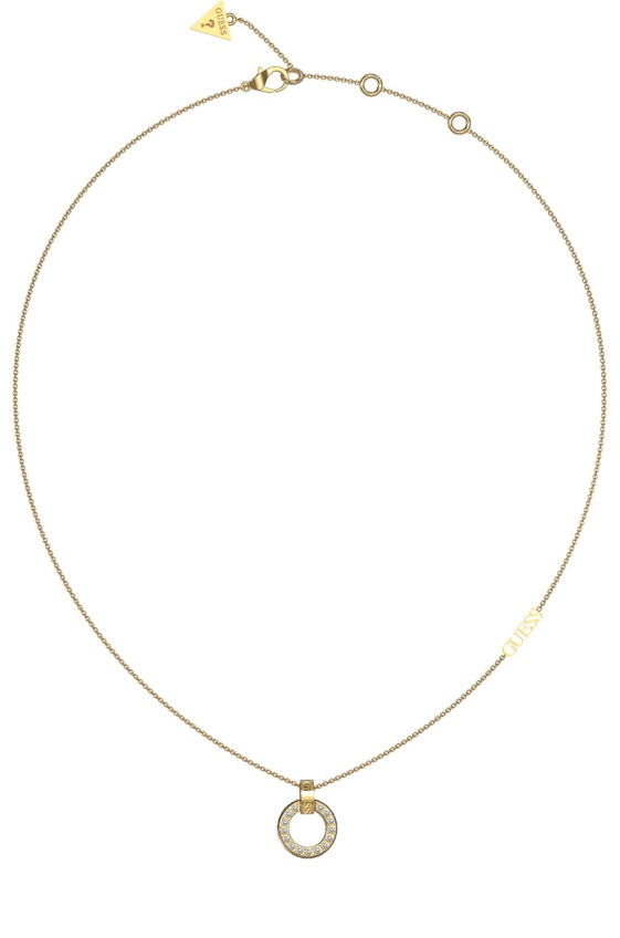 Guess Nádherný pozlacený náhrdelník Circle Lights JUBN03159JWYGT/U - Náhrdelníky