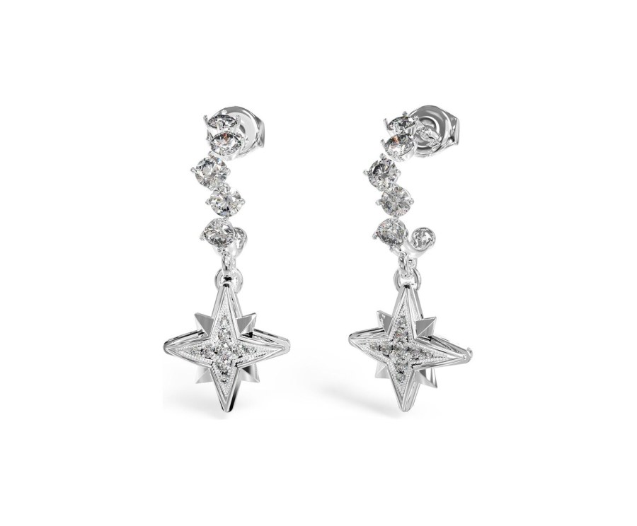 Guess Ocelové náušnice Guess In The Sky JUBE03322JWRHT-U
