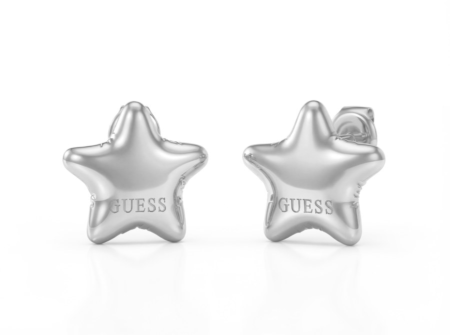 Guess Ocelové náušnice Hvězdičky Iconique JUBE05547JWRHT/U - Náušnice Pecky