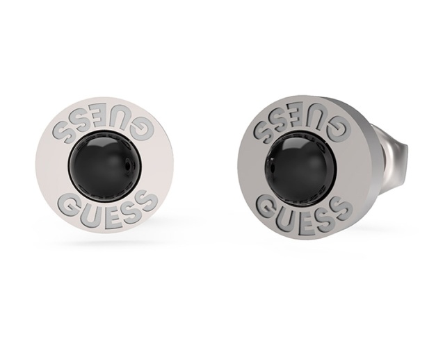 Guess Ocelové náušnice s umělou perlou Edgy Styles JUME04055JWSTBKT/U Guess Ocelové náušnice s umělou perlou Edgy Styles JUME04055JWSTBKT/U - Náušnice Pecky