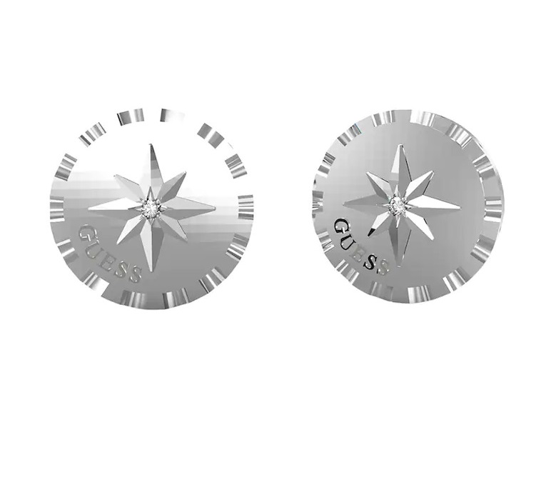 Guess Ocelové peckové náušnice Monete JUBE02206JWRHT/U Guess Ocelové peckové náušnice Monete JUBE02206JWRHT/U - Náušnice Pecky