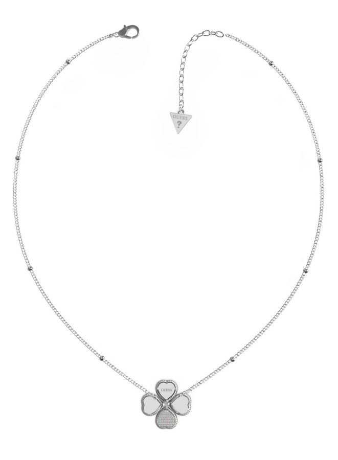 Guess Ocelový náhrdelník pro štěstí Fine Heart JUBN01419JWRHT/U - Náhrdelníky