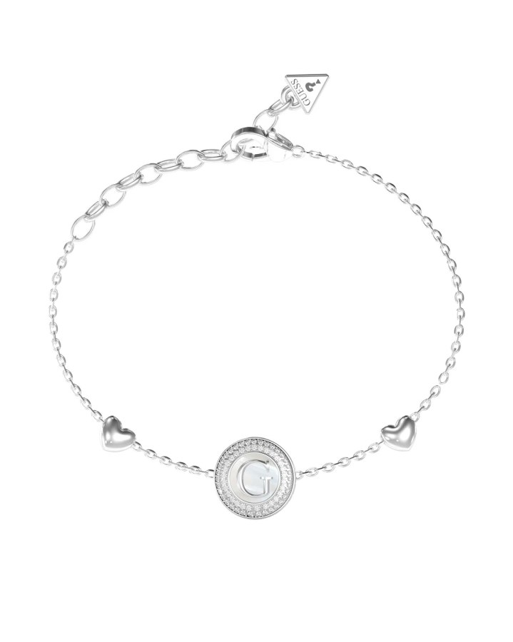 Guess Ocelový náramek s&nbsp;perletí G Talisman JUBB06208JWRH 18,4 cm - Náramky Náramky přátelství