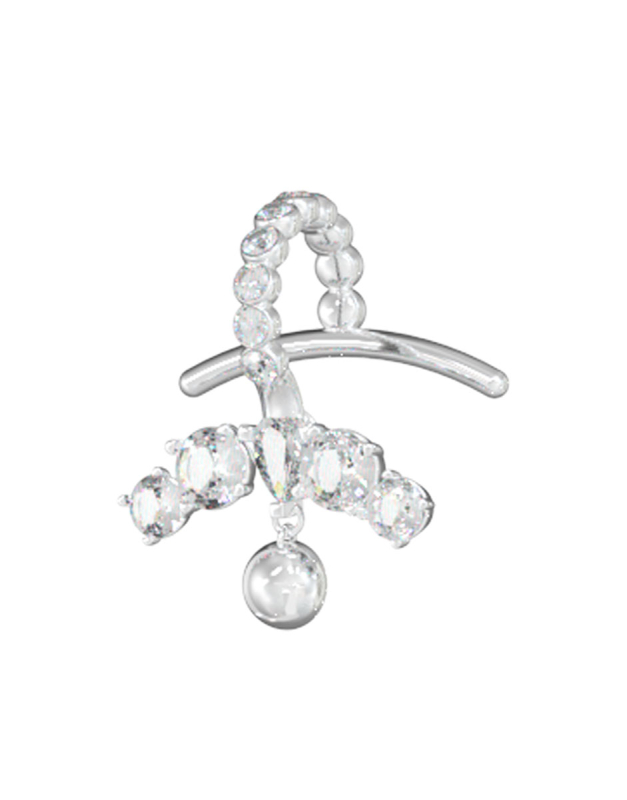 Guess Originální single náušnice Crazy Earrings JUBE03295JWRHT Guess Originální single náušnice Crazy Earrings JUBE03295JWRHT - Náušnice Asymetrické náušnice