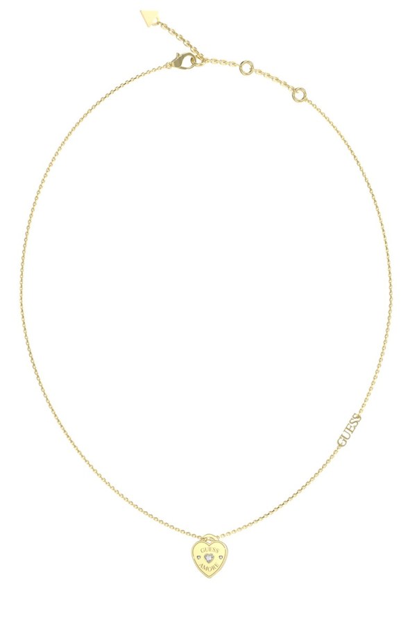 Guess Půvabný pozlacený náhrdelník Guess Amore JUBN05056JWYGT/U Guess Půvabný pozlacený náhrdelník Guess Amore JUBN05056JWYGT/U - Náhrdelníky