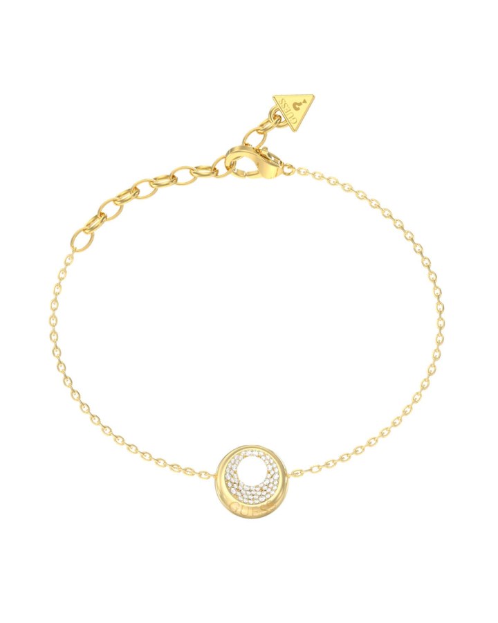 Guess Pozlacený náramek Moon Drops JUBB06246JWYG 18,4 cm - Náramky Řetízkové náramky