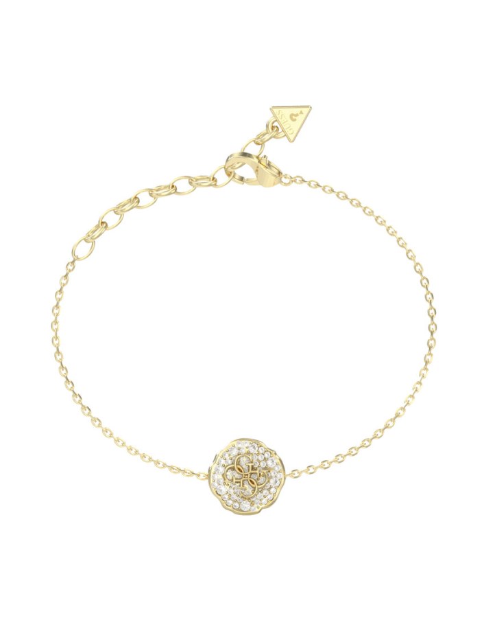 Guess Pozlacený náramek s&nbsp;krystaly Morning Grace JUBB06380JWYG 18,4 cm - Náramky Náramky se symboly