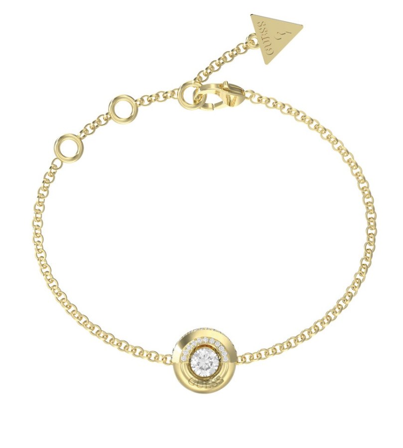 Guess Pozlacený náramek se zirkonem a krystaly Majorelle JUBB05378JWYG 18,4 cm - Náramky Náramky se symboly