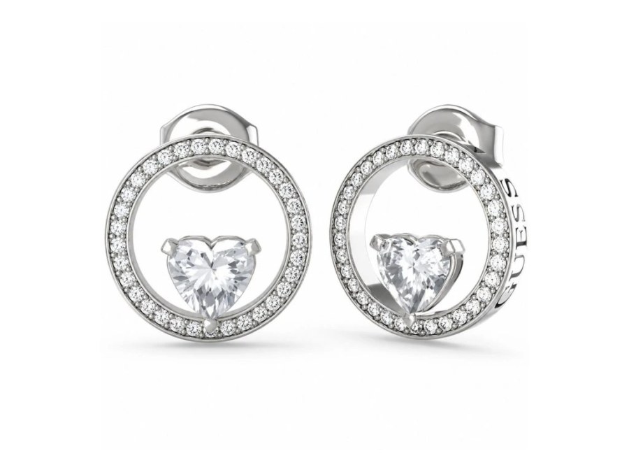 Guess Půvabné ocelové náušnice M`ama Non M`ama JUBE04666JWRHT-U