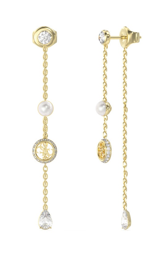Guess Půvabné visací náušnice Tiny Pearly JUBE05513JWYGT/U - Náušnice Visací náušnice