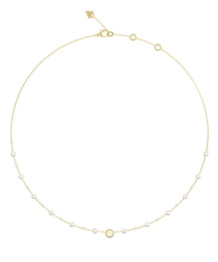 Guess Půvabný náhrdelník s perličkami Tiny Pearly JUBN05515JWYGT/U - Náhrdelníky Náhrdelníky s kameny