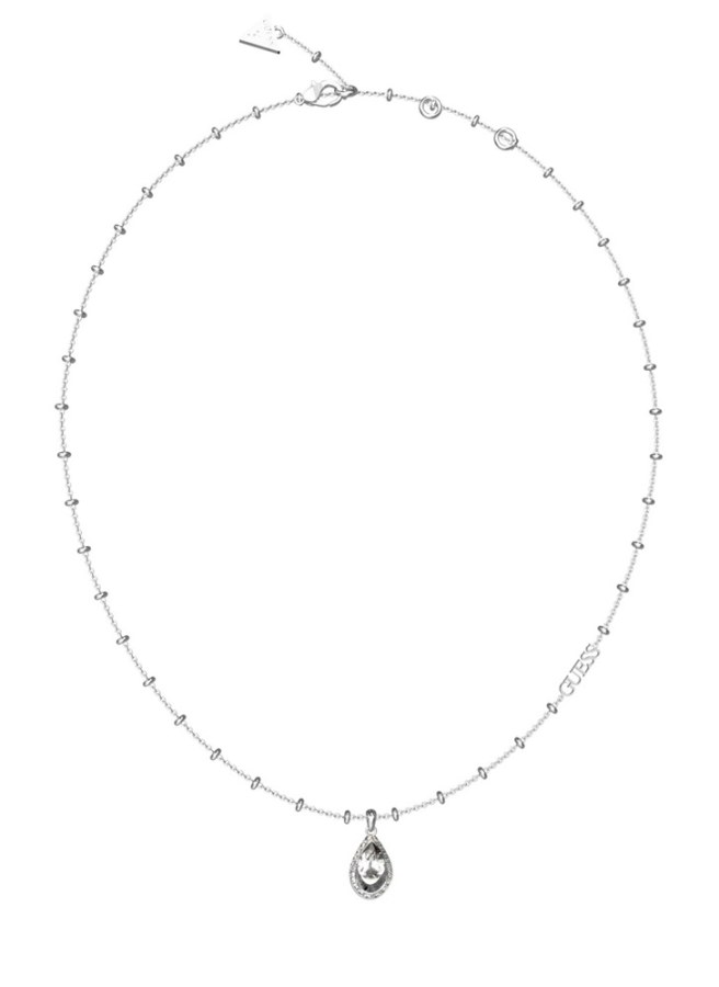 Guess Půvabný ocelový náhrdelník Crystal Drop JUBN03391JWRHT/U - Náhrdelníky