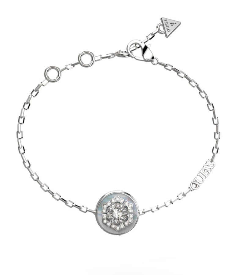 Guess Půvabný ocelový náramek La Fleur JUBB04549JWRH 14,5 cm Guess Půvabný ocelový náramek La Fleur JUBB04549JWRH 14,5 cm - Náramky Náramky se symboly