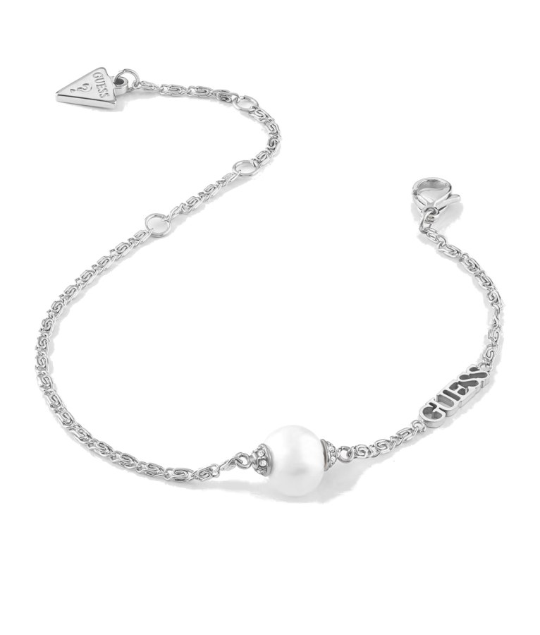 Guess Půvabný ocelový náramek s perlou Underwater Love JUBB02269JWRH 16 - 20 cm - L - Náramky Řetízkové náramky