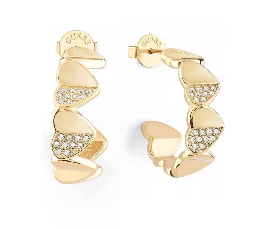 Guess Romantické kruhové náušnice Lovely Guess JUBE03040JWYGT Guess Romantické kruhové náušnice Lovely Guess JUBE03040JWYGT - Náušnice Kruhy