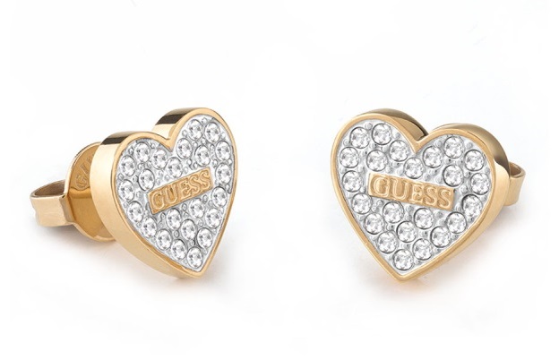Guess Romantické pozlacené náušnice s krystaly Studs Party JUBE02173JWYGT/U Guess Romantické pozlacené náušnice s krystaly Studs Party JUBE02173JWYGT/U - Náušnice Pecky