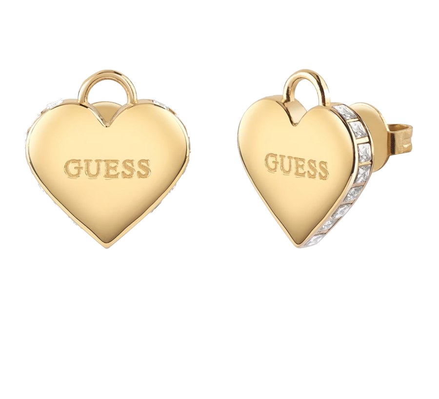 Guess Romantické pozlacené náušnice Srdíčka Falling In Love JUBE02231JWYGT/U Guess Romantické pozlacené náušnice Srdíčka Falling In Love JUBE02231JWYGT/U - Náušnice Pecky