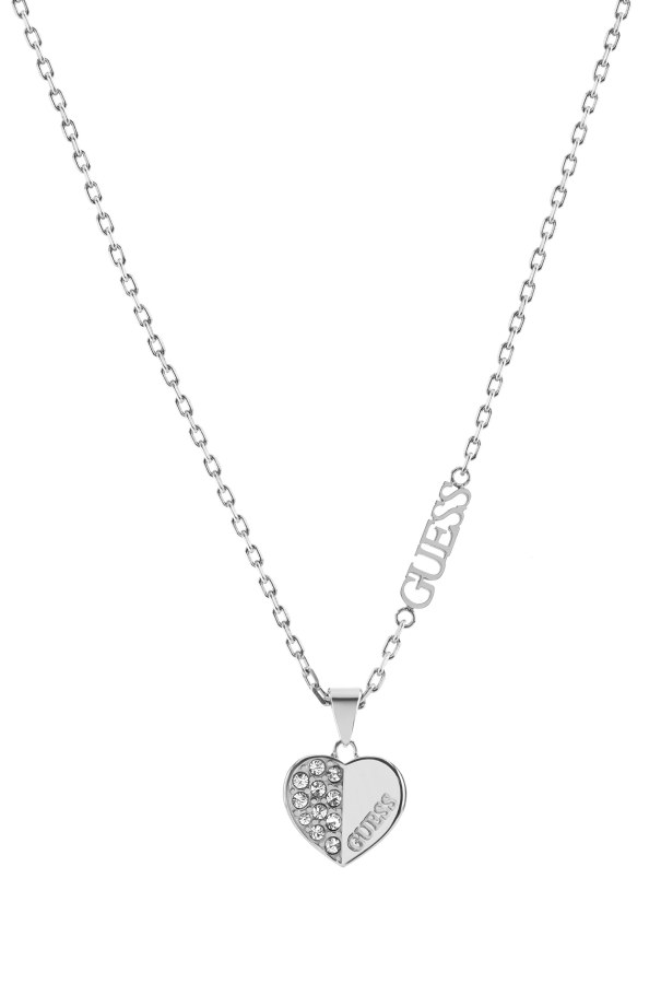 Guess Romantický ocelový náhrdelník Lovely Guess JUBN03035JWRHT/U - Náhrdelníky