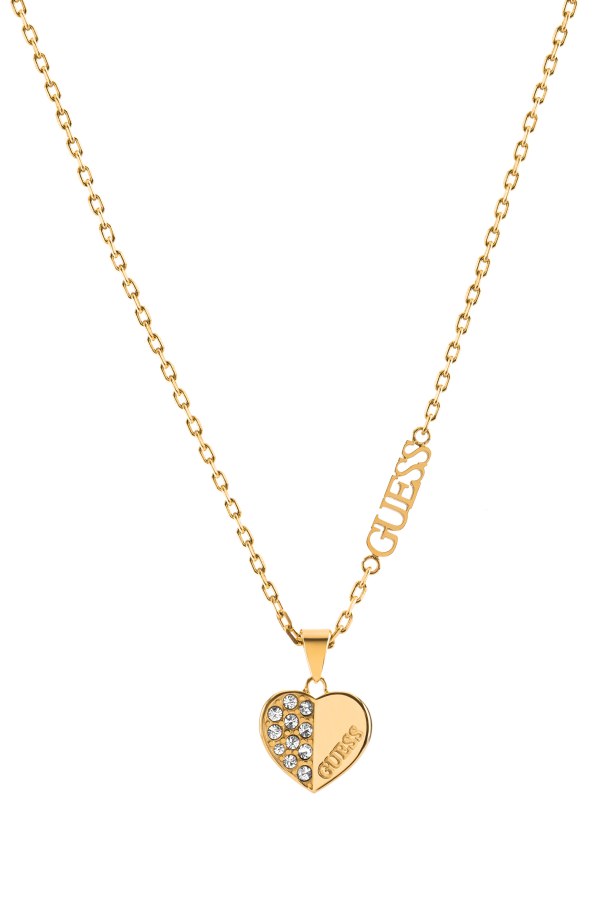 Guess Romantický pozlacený náhrdelník Lovely Guess JUBN03035JWYGT/U - Náhrdelníky