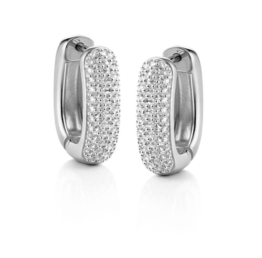 Guess Stříbrné náušnice se zirkony Nuances JSBE04535JWRHT/U - Náušnice S kamínky