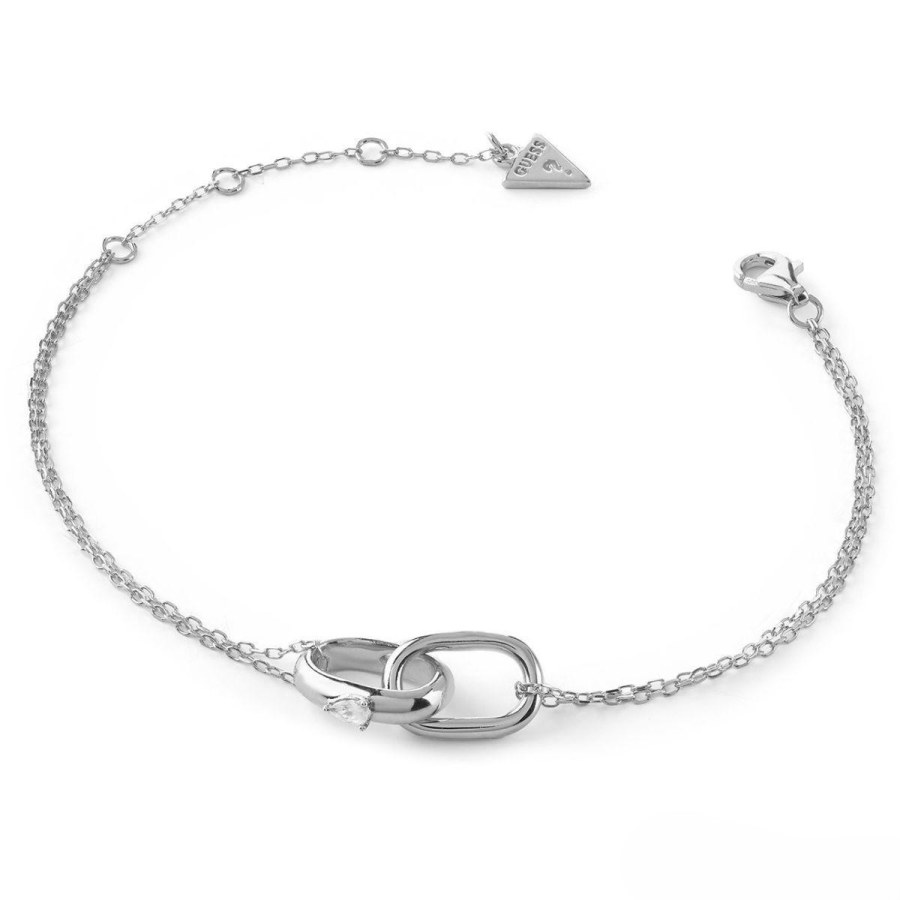 Guess Stříbrný dámský náramek Nuances JSBB04559JWRH 18,4 cm - Náramky Řetízkové náramky