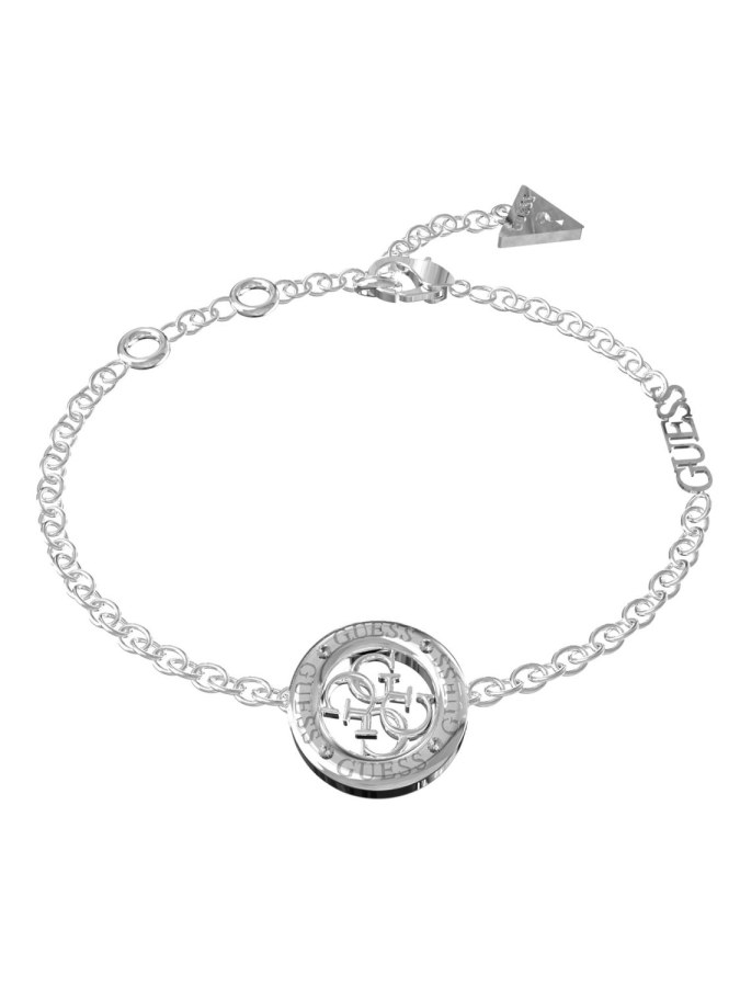 Guess Stylový ocelový náramek 4G Loop JUBB02289JWRHBK 18,5 cm Guess Stylový ocelový náramek 4G Loop JUBB02289JWRHBK 18,5 cm - Náramky Řetízkové náramky
