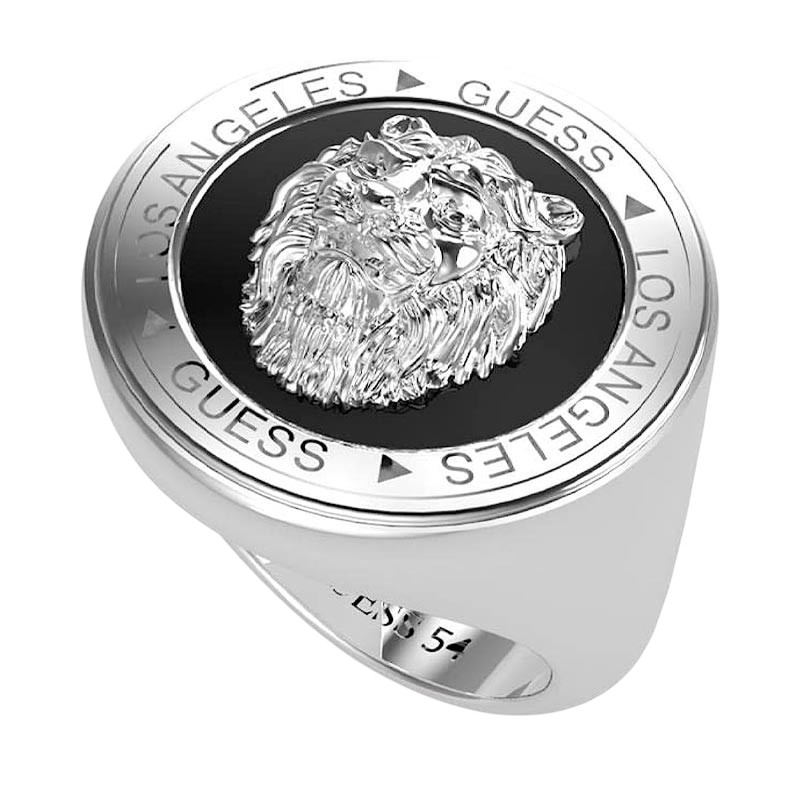Guess Ocelový prsten pro muže Lion King JUMR01315JWSTBK 64 mm - Prsteny Prsteny bez kamínku