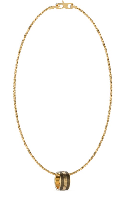 Guess Stylový pozlacený náhrdelník pro muže Legacy JUMN03208JWYGBKT/U - Náhrdelníky