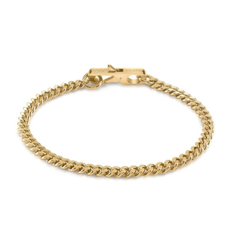 Guess Stylový pozlacený náramek My Chains JUMB01332JWYG 19 cm - Náramky Řetízkové náramky