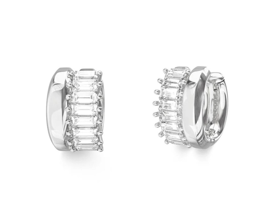 Guess Třpytivé kruhy se zirkony Les Baguettes JUBE06327JWRHT/U