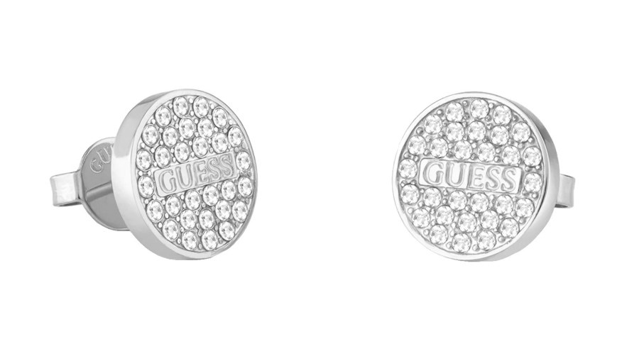 Guess Třpytivé ocelové náušnice pecky Studs Party JUBE02155JWRHT/U Guess Třpytivé ocelové náušnice pecky Studs Party JUBE02155JWRHT/U - Náušnice Pecky