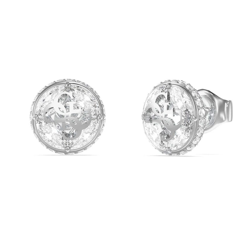 Guess Třpytivé ocelové pecky 4G Supreme JUBE06395JWRHT/U