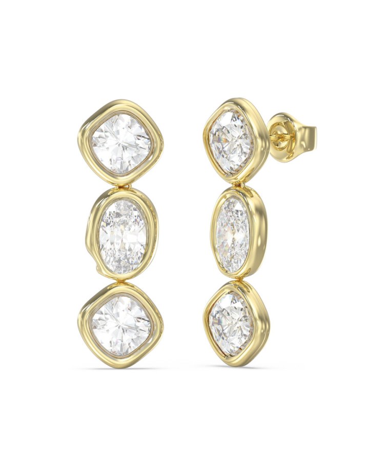 Guess Visací náušnice s&nbsp;čirými krystaly Mamounia JUBE05312JWYGT/U - Náušnice Visací náušnice