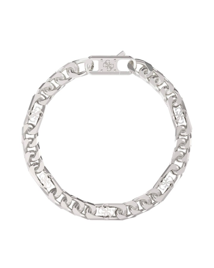 Guess Výrazný ocelový náramek 4G Frontiers JUMB06034JWST 19 cm - Náramky Řetízkové náramky