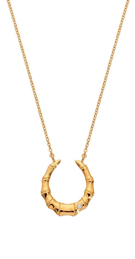 Hot Diamonds Elegantní pozlacený náhrdelník s diamantem Golden Edit Hope DN215 Hot Diamonds Elegantní pozlacený náhrdelník s diamantem Golden Edit Hope DN215 - Náhrdelníky