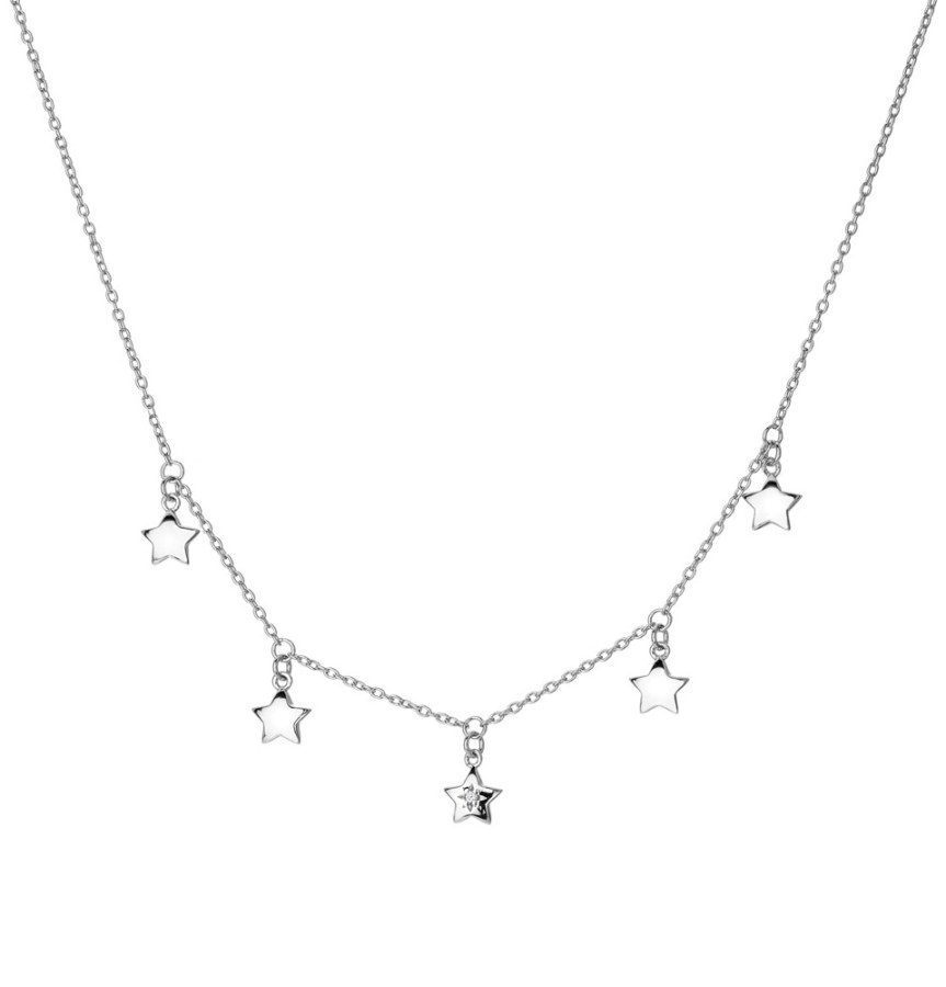 Hot Diamonds Hravý stříbrný náhrdelník s diamantem Most Loved DN161/DN163 40 - 45 cm - Náhrdelníky