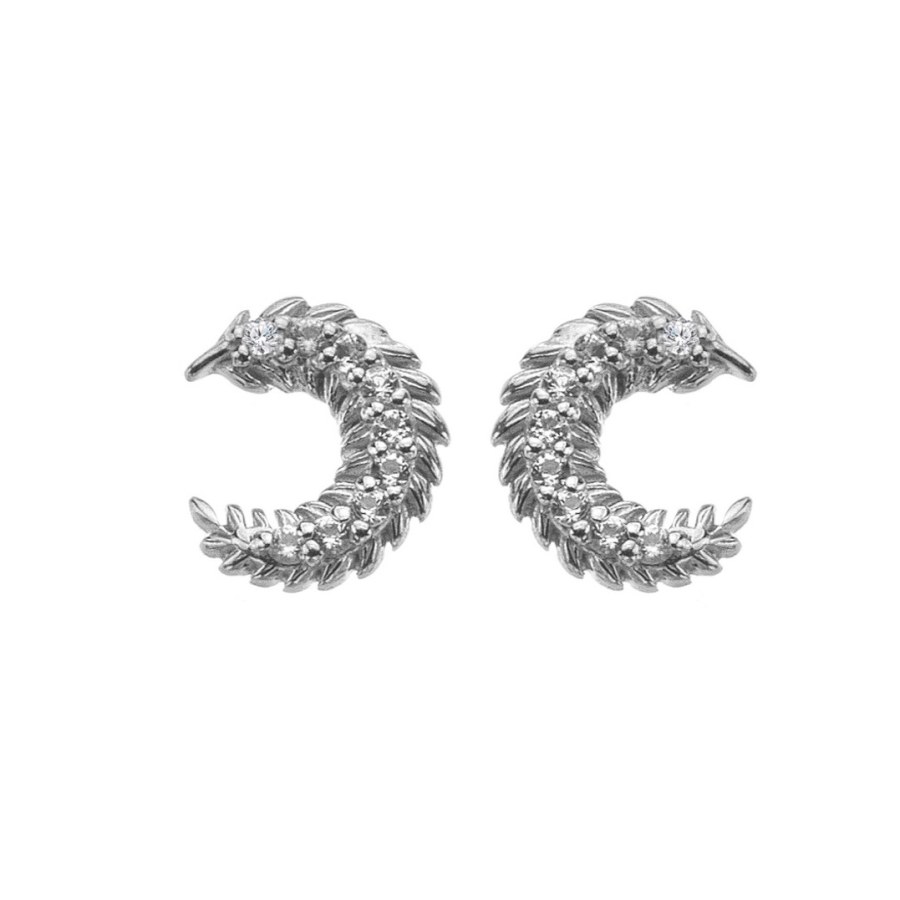 Hot Diamonds Stříbrné náušnice s&nbsp;diamantem a&nbsp;topazy Selene DE866 - Náušnice Pecky