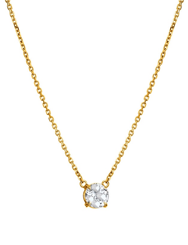 Hot Diamonds Elegantní pozlacený náhrdelník s topazem a diamantem Gemstone DN214 Hot Diamonds Elegantní pozlacený náhrdelník s topazem a diamantem Gemstone DN214 - Náhrdelníky