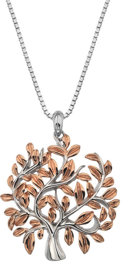 Hot Diamonds Luxusní stříbrný náhrdelník se stromem života Jasmine DP701 (řetízek, přívěsek) - Náhrdelníky